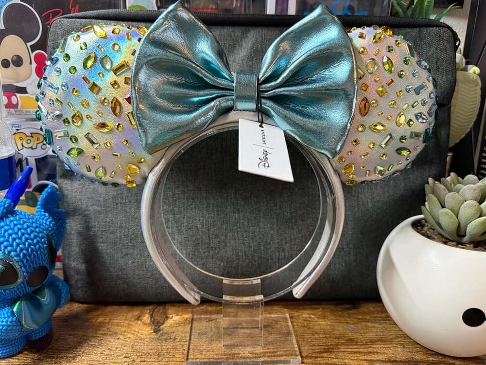 NWT Disney x BaubleBar Minnie Mouse Soft Iridescent Ear Headband
